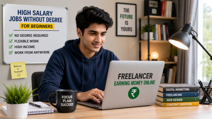 High Salary Jobs Without Degree in India 2026 High Salary Jobs Without Degree in India 2026